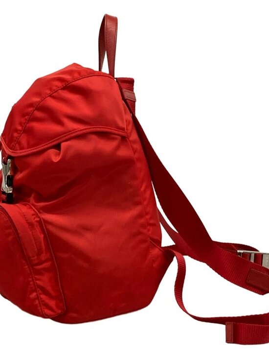 PRADA - BZ0024 Red Nylon Backpack main image 5